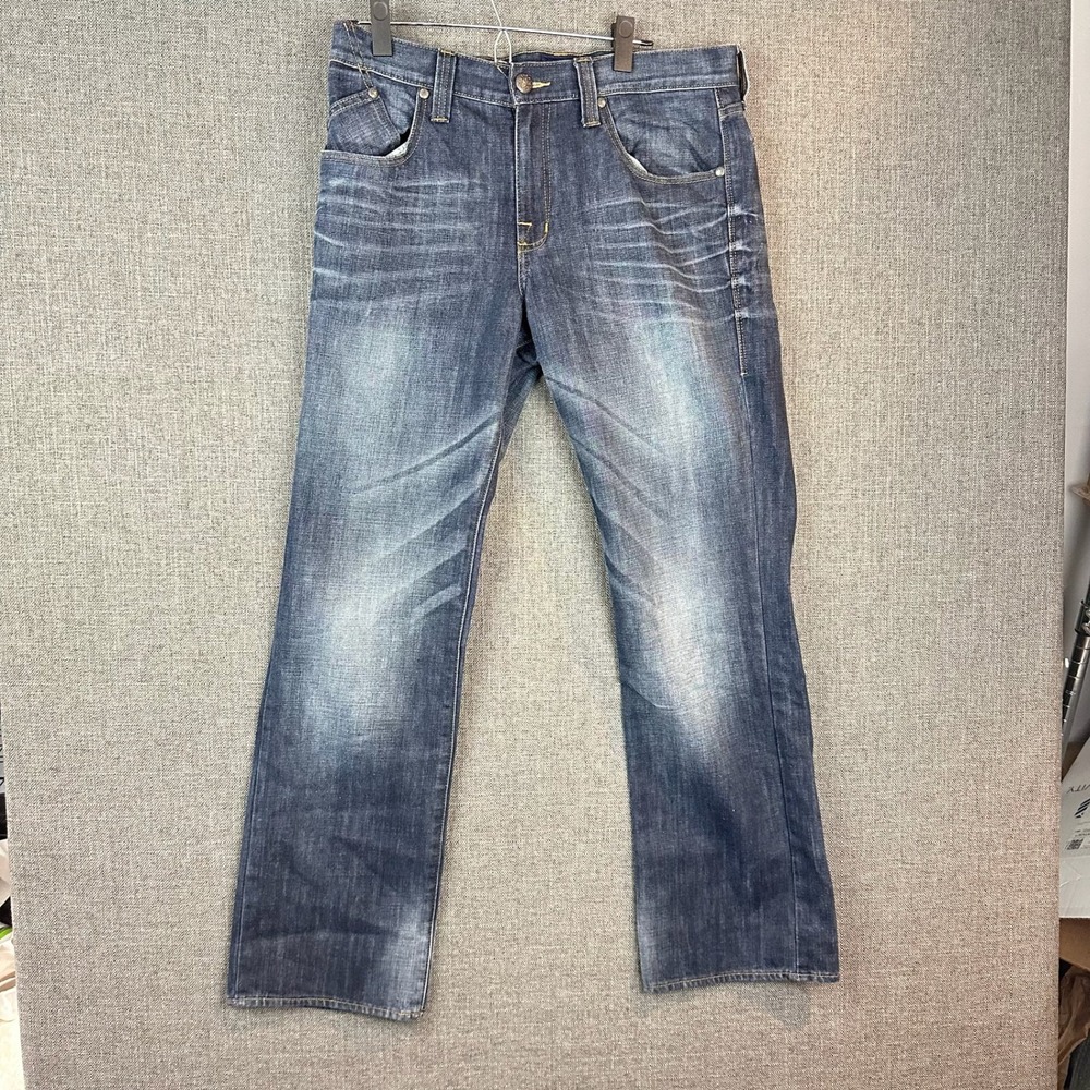 Rock & Republic Jeans Mens Distressed Denim‎ Embellished Pocket Size 32